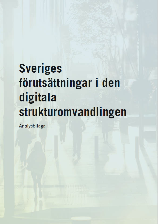 Book cover Sweden's conditions in the digital structural transformation