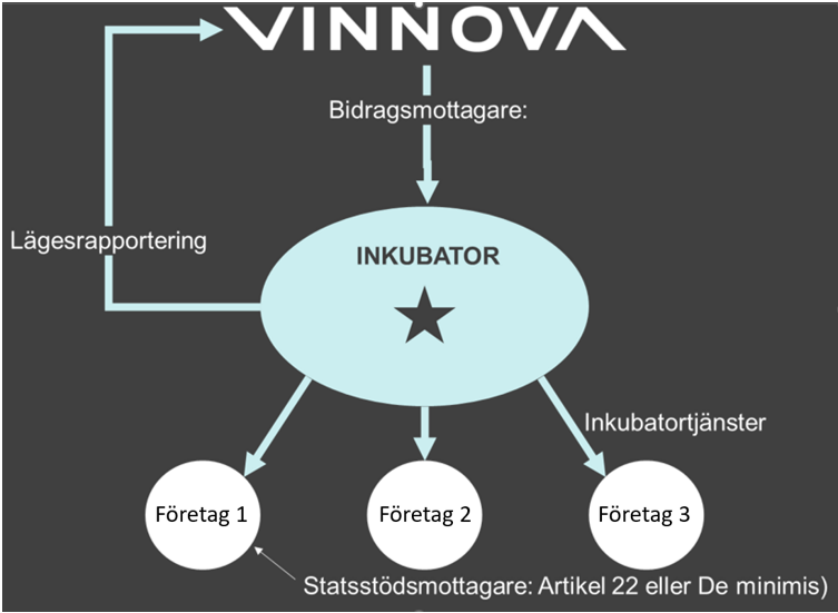 Inkubatorn bidragsmottagare.