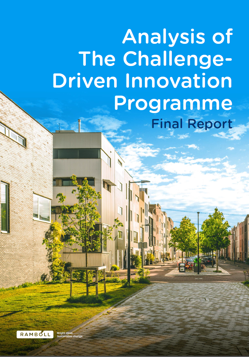 Book cover Analysis of the program Utmaningsdriven Innovation