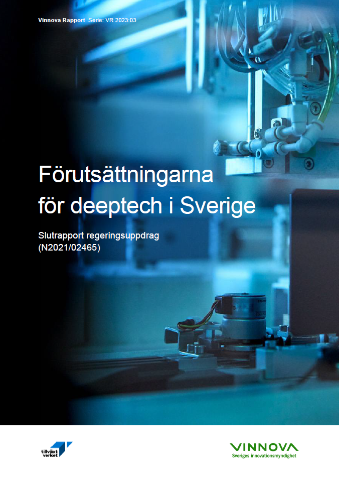 Bokomslag  Förutsättningarna för deeptech i Sverige