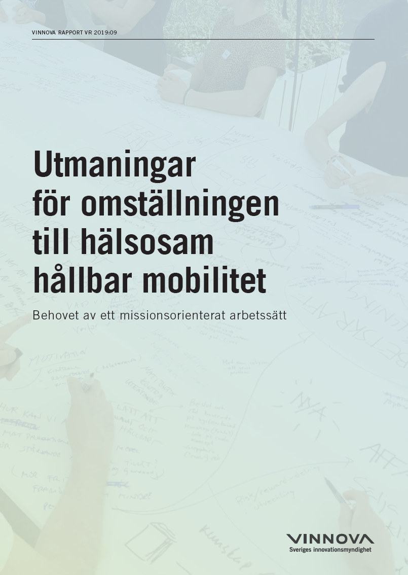 Book cover Utmaningar för omställningen till hälsosam hållbar mobilitet