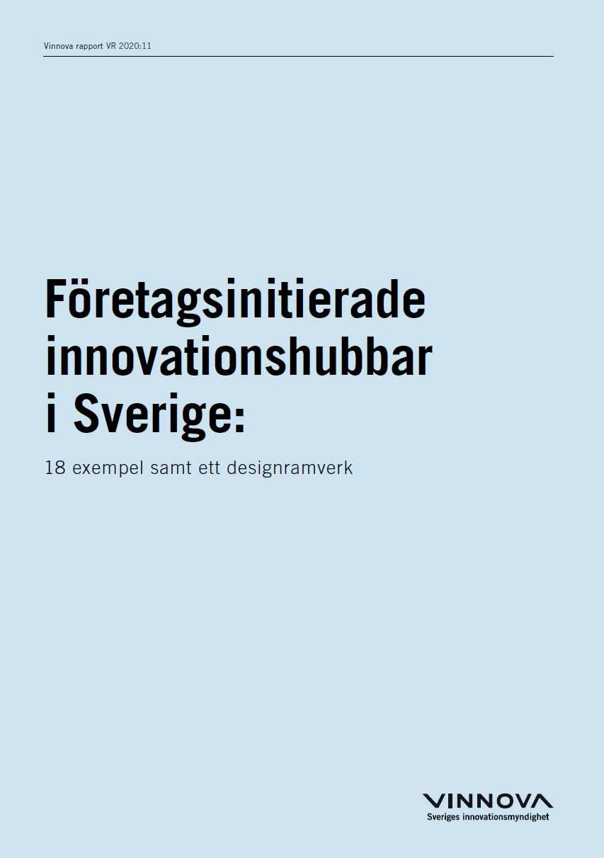 Bokomslag Företagsinitierade innovationshubbar i Sverige