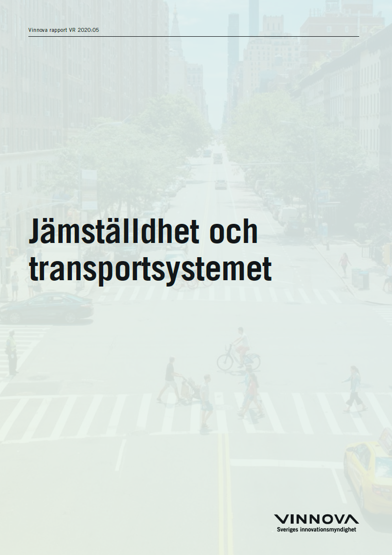 Book cover Jämställdhet och transportsystemet 