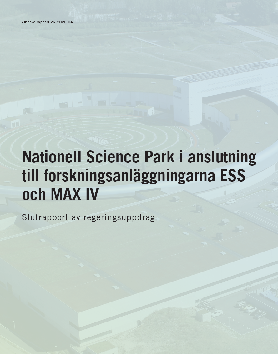 Book cover Nationell Science Park i anslutning till forskningsanläggningarna ESS och MAX IV 
