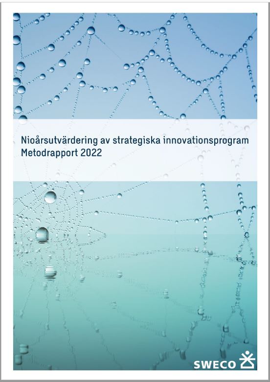 Bokomslag Nioårsutvärdering av strategiska innovationsprogram: Metodrapport 2022