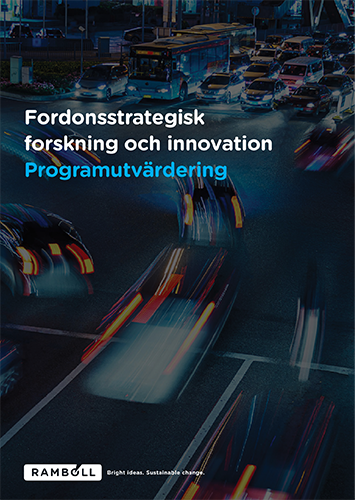 Bokomslag Programutvärdering av Fordonsstrategisk forskning och innovation