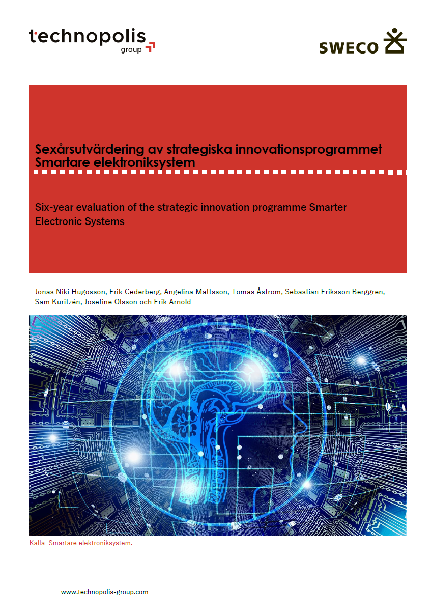 Book cover Six-year evaluation of the strategic innovation program Smarter electronic systems
