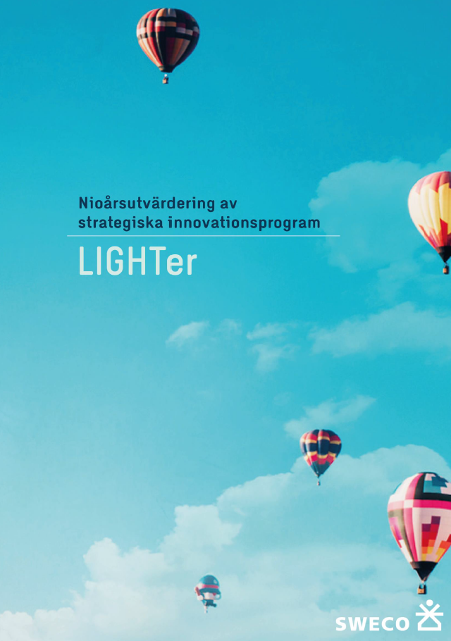Book cover Nioårsutvärdering av strategiska innovationsprogram: LIGHTer.
