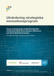 Bokomslag Utvärdering strategiska innovationsprogram