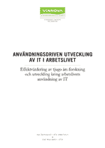 Book cover Användningsdriven utveckling av IT i arbetslivet