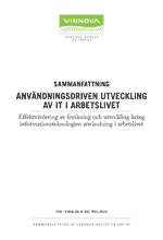 Book cover Sammanfattning - Användningsdriven utveckling av IT i arbetslivet