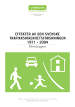 Bokomslag Effekter av den svenske trafikksikkerhetsforskningen 1971-2004