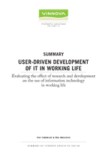 Book cover Summary - User-driven development of IT in working Life