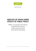 Bokomslag Analysis of Chain-linked Effects of Public Policy