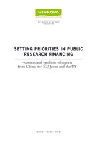 Book cover Setting Priorities in Public Research Financing