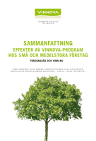 Book cover Sammanfattning - Effekter av Vinnova-program hos Små och Medelstora Företag