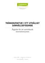 Book cover Trämanufaktur i ett uthålligt samhällsbyggande