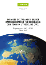 Bokomslag Sveriges deltagande i sjunde ramprogrammet för forskning och teknisk utveckling (FP7)