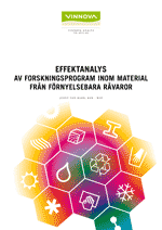 Bokomslag Effektanalys av forskningsprogram inom material från förnyelsebara råvaror