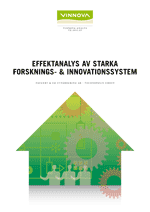 Book cover Effektanalys av starka forsknings- & innovationssystem