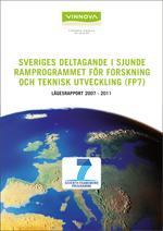 Bokomslag Sveriges deltagande i sjunde ramprogrammet för forskning och teknisk utveckling (FP7)