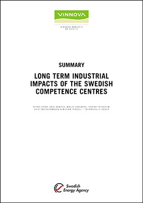 Book cover Summary - Long Term Industrial Impacts of the Swedish Competence Centres