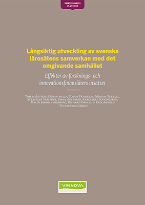 Book cover Långsiktig utveckling av svenska lärosätens samverkan med det omgivande samhället