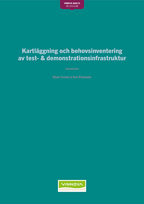 Book cover Kartläggning och behovsinventering av test- & demonstrationsinfrastruktur