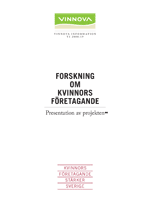 Book cover Forskning om kvinnors företagande