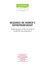 Book cover Research on Women´s Entrepreneurship