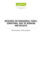 Bokomslag Research on Managerial Tasks: Conditions, Ways of working and Results
