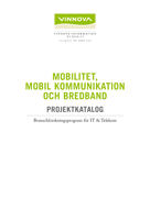Book cover Mobilitet, mobil kommunikation och bredband - Projektkatalog