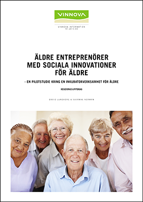 Book cover Äldre entreprenörer med sociala innovationer för äldre