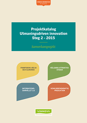 Book cover Projektkatalog Utmaningsdriven innovation steg 2 - 2015