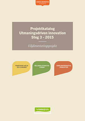 Book cover Projektkatalog Utmaningsdriven innovation steg 3 - 2015