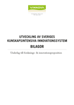 Book cover Utveckling av Sveriges kunskapsintensiva innovationssystem - Bilagor 