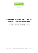 Book cover Industry report on exhaust particle measurements