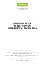Bokomslag Evaluation report by the Vinnväxt International Review Team
