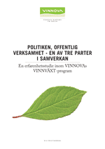 Book cover Politiken, offentlig verksamhet - en av tre parter i samverkan