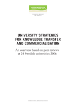 Bokomslag University Strategies for Knowledge Transfer and Commercialisation