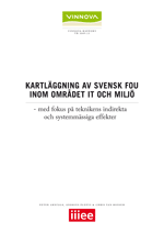 Book cover Kartläggning av svensk FoU inom området IT och miljö