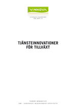 Book cover Tjänsteinnovationer för tillväxt