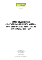 Book cover Etapputvärdering av centrumbildningen Virtual Prototyping and Assessment by Simulation - ViP