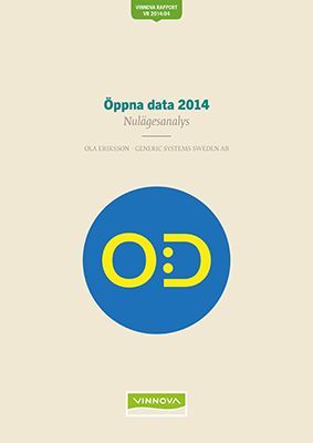 Book cover Öppna data 2014