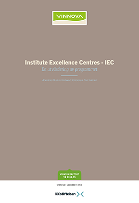 Bokomslag Institute Excellence Centres - IEC