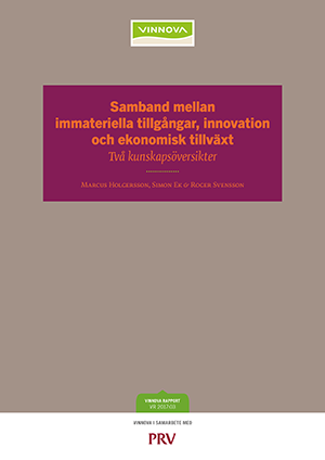 Book cover Samband mellan immateriella tillgångar, innovation och ekonomisk tillväxt