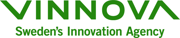 Vinnovas logotyp, engelsk version Vinnova