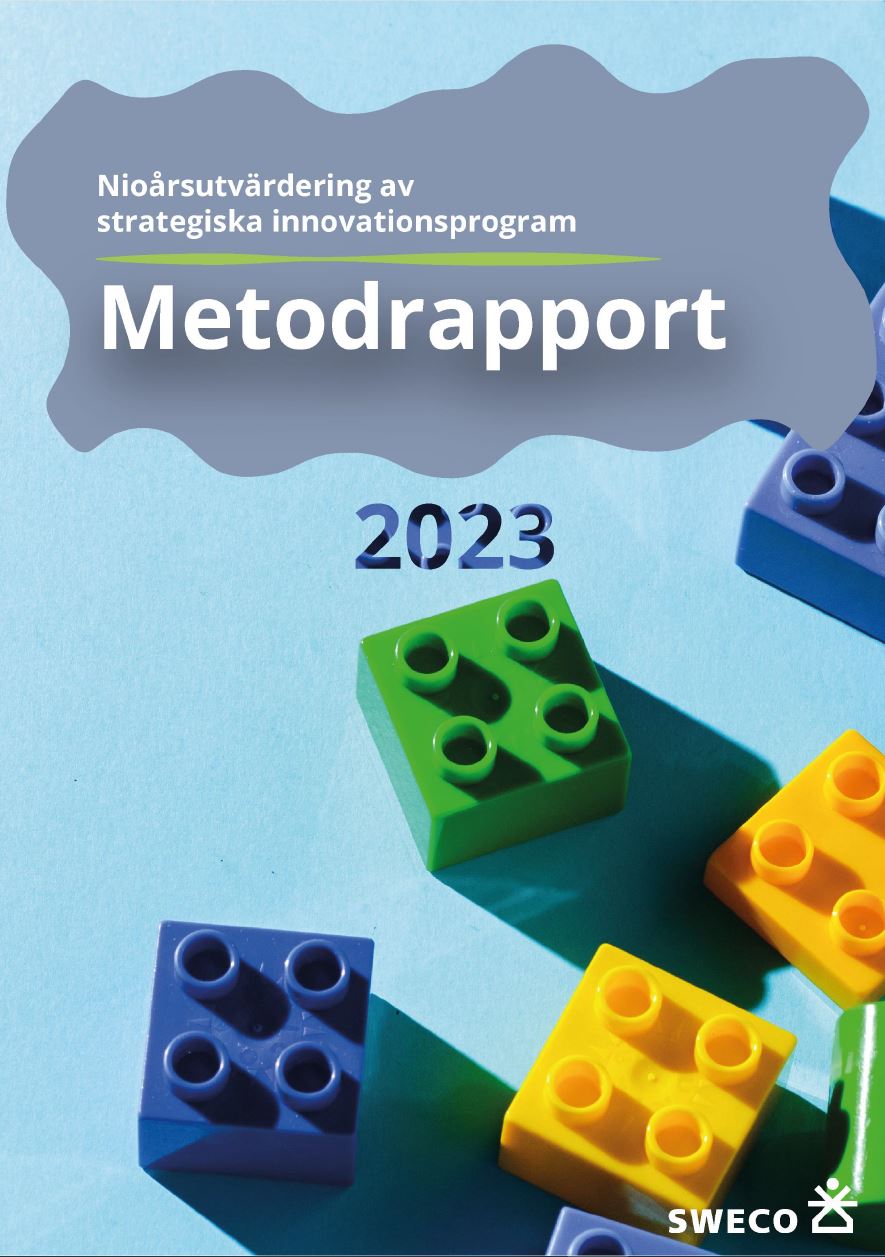 Book cover Nine-year evaluation of strategic innovation programs: Methodology report 2023
