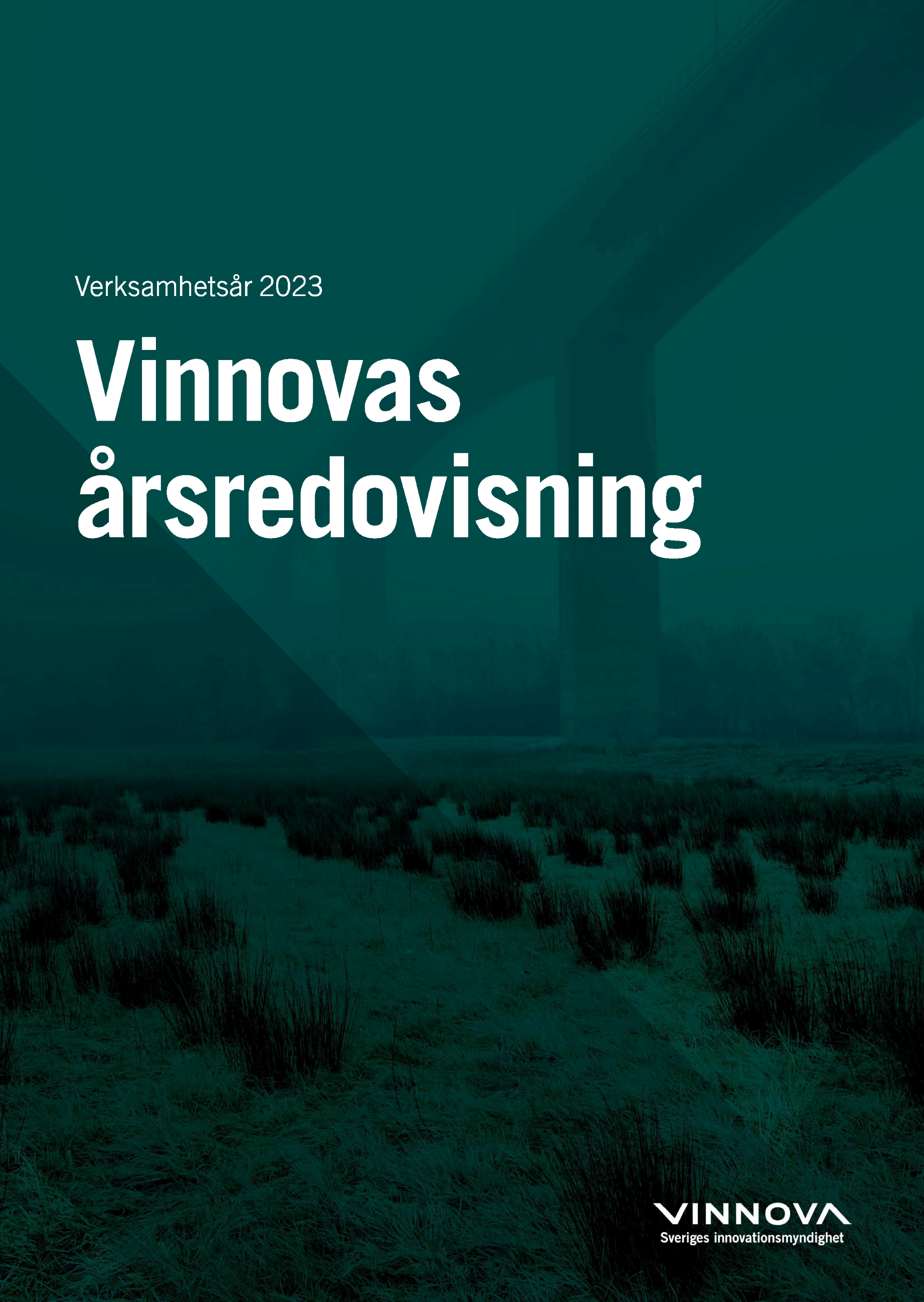 Book cover Vinnova's annual report 2023
