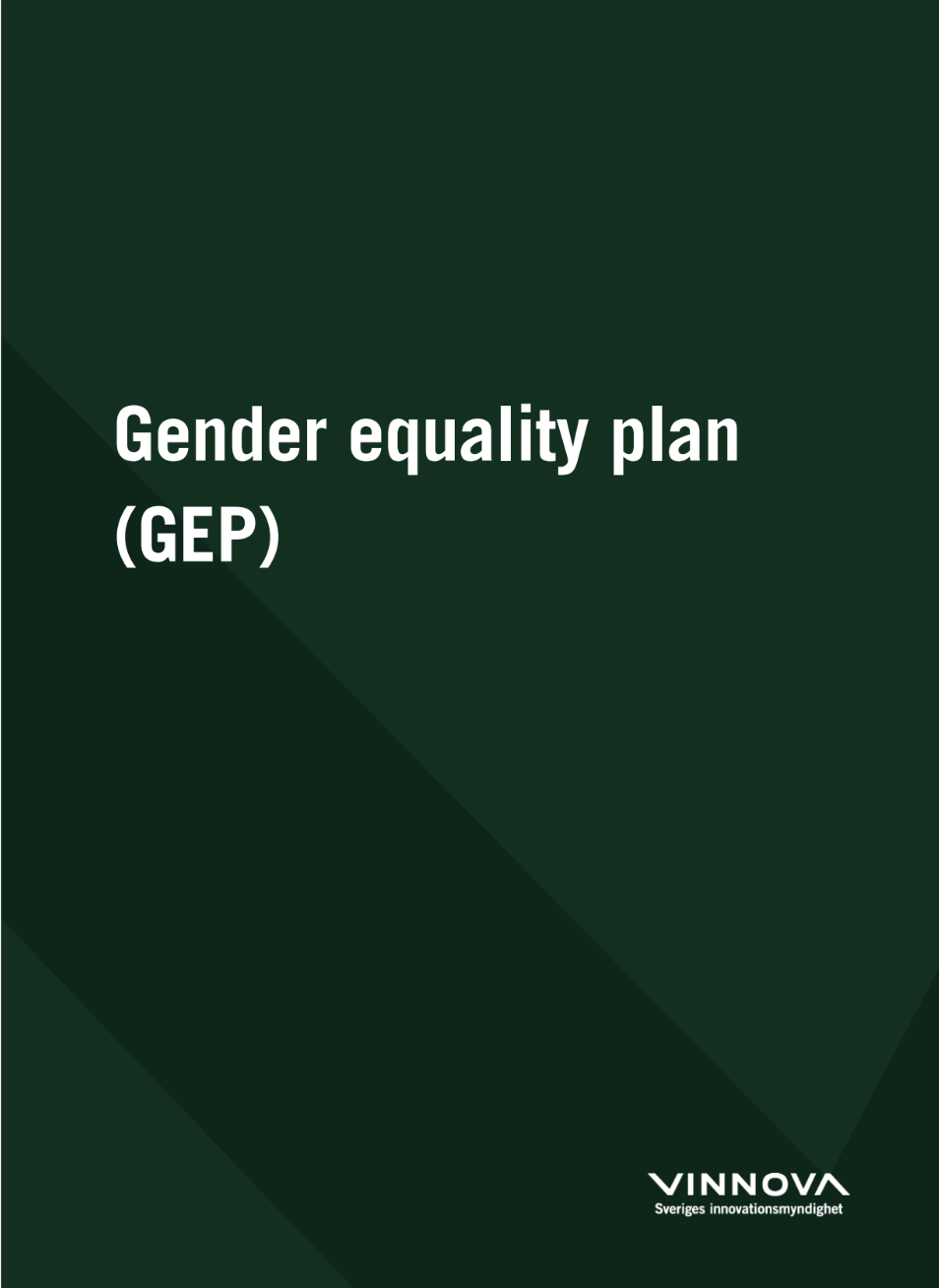 Bokomslag Vinnovas Gender Equality Plan